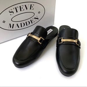Steve Madden black celeb loafers